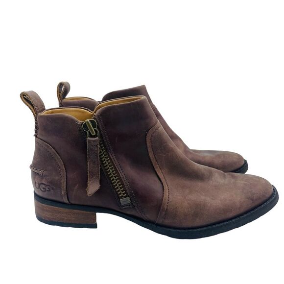 UGG Brown Ankle Boots - Picture 4 of 11